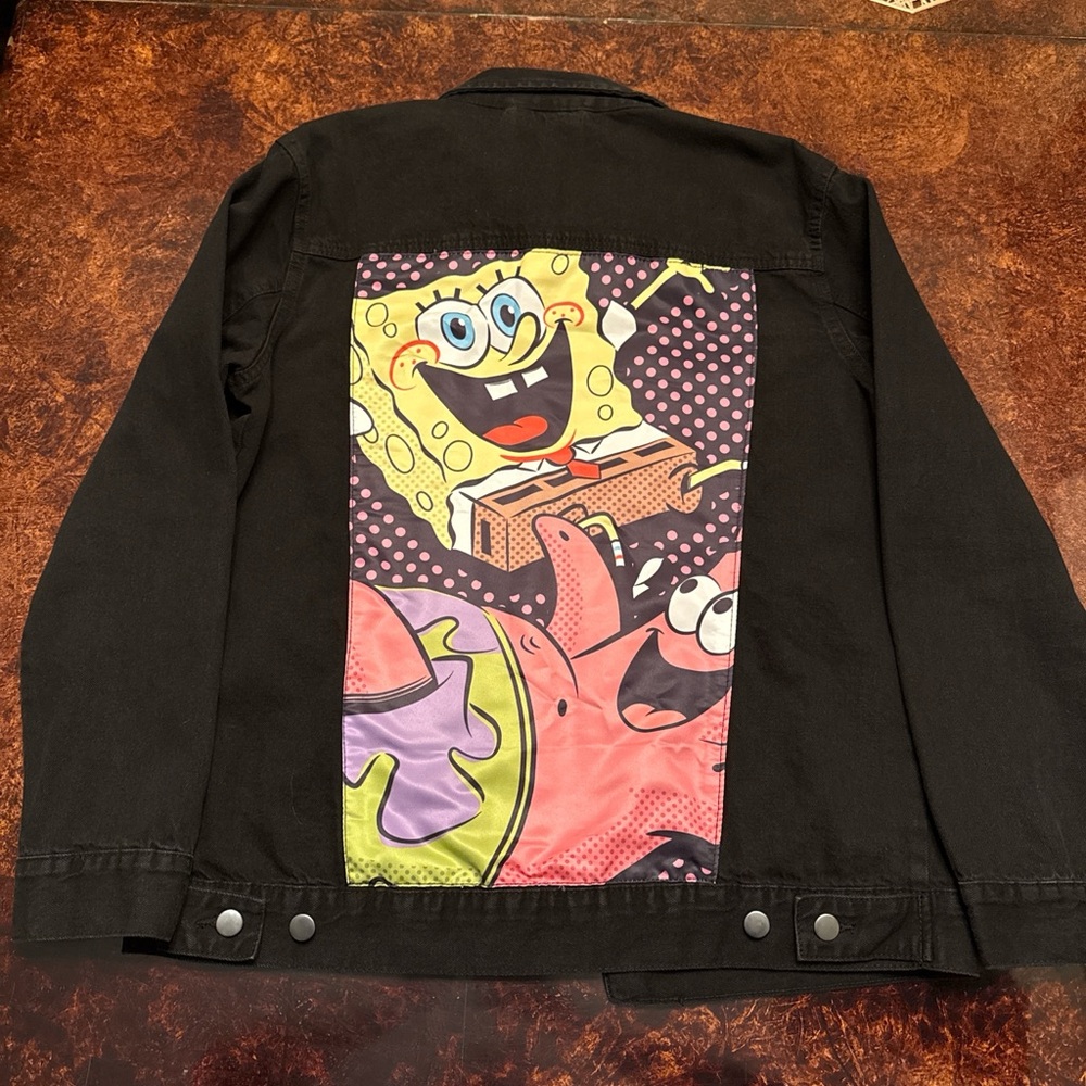 Nickelodeon Men's Charcoal Denim Jacket